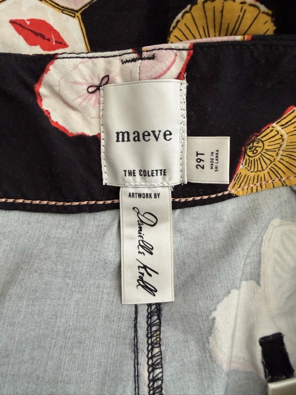 Maeve The Colette Crop Wide Leg Pants Size 29 - Picture 5 of 6